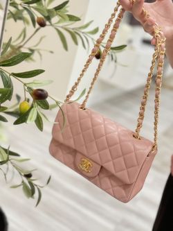 Mini C C Pink Flag Sling Bag