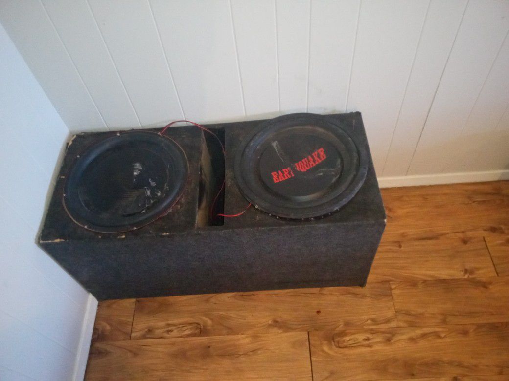 Car Speaker Box With The Speaker 