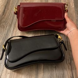 Black and Burgundy Purses