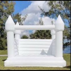 White bounce house for sale