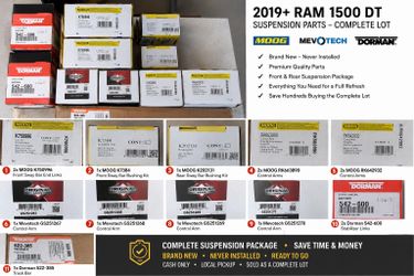 NEW Ram 1500 Suspension Parts Lot - MOOG/Mevotech/Dorman