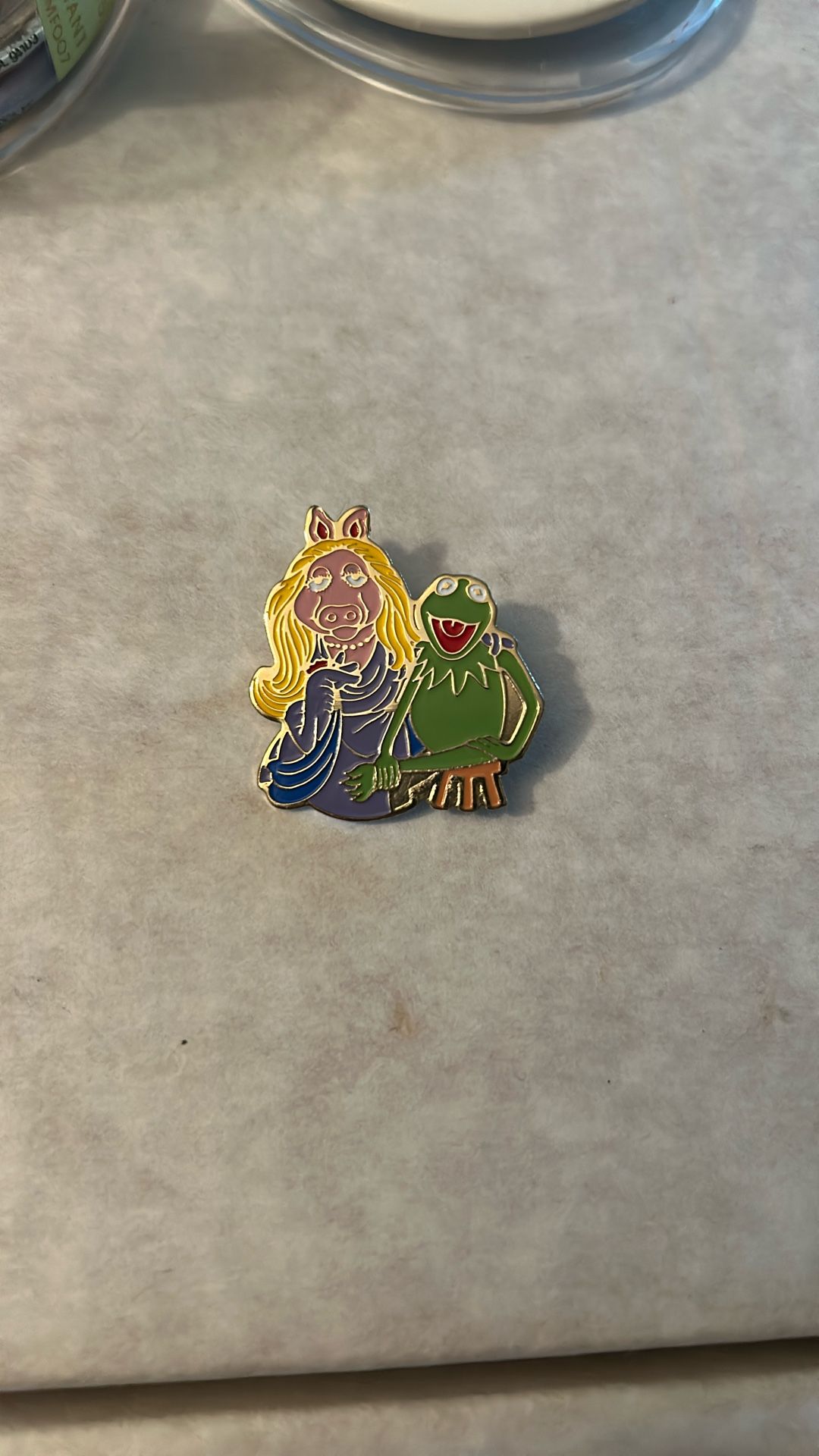 Sesame Street Vintage Miss Piggy And Kermit The Frog Pin