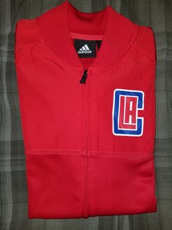 Woman's Red Adidas Los Angeles Clippers Jacket