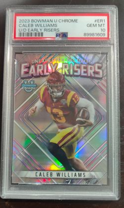 Caleb Williams PSA Gem MT 10 early risers