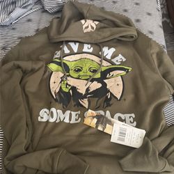 Yoda ladies sweat shirt