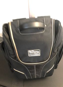 Backpack with wheels.