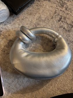 JW PEI Silver Padded Handle Bag