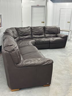 Brown Natuzzi Sectional