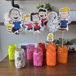 Snoopy/Peanuts Theme DIY Centerpieces 