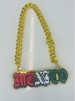 Mexico big accessory chain necklace