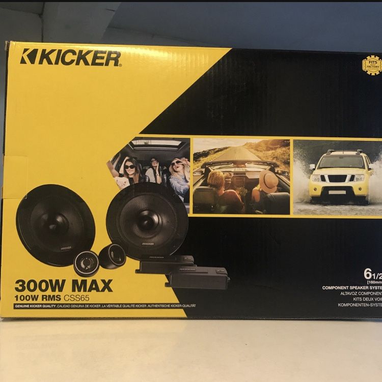 Kicker Inch Component Speakers 300 Watts Max 46CSS654 Brand