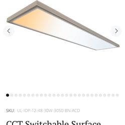 LED Lighting-1*4 Nickel 3000 Lumens Surface Mount