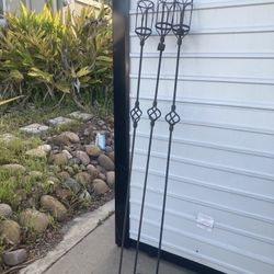 20+ Wrought Iron Cast Iron 6’ +Tiki Torches