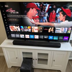 Home theater system with cabinet