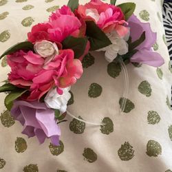 Handmade Flower Crown Headband. $10 