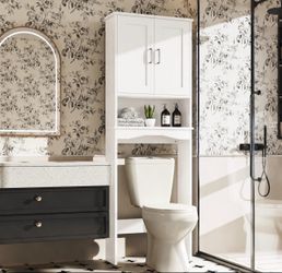 Bathroom Storage Cabinet Above Toilet