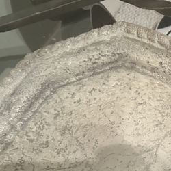 Designer Glass, Stone and Bronze Coffee Table