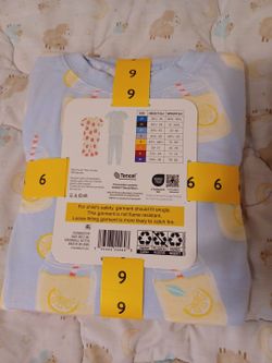 Kids Lemon Print Tencel Pajama Set
