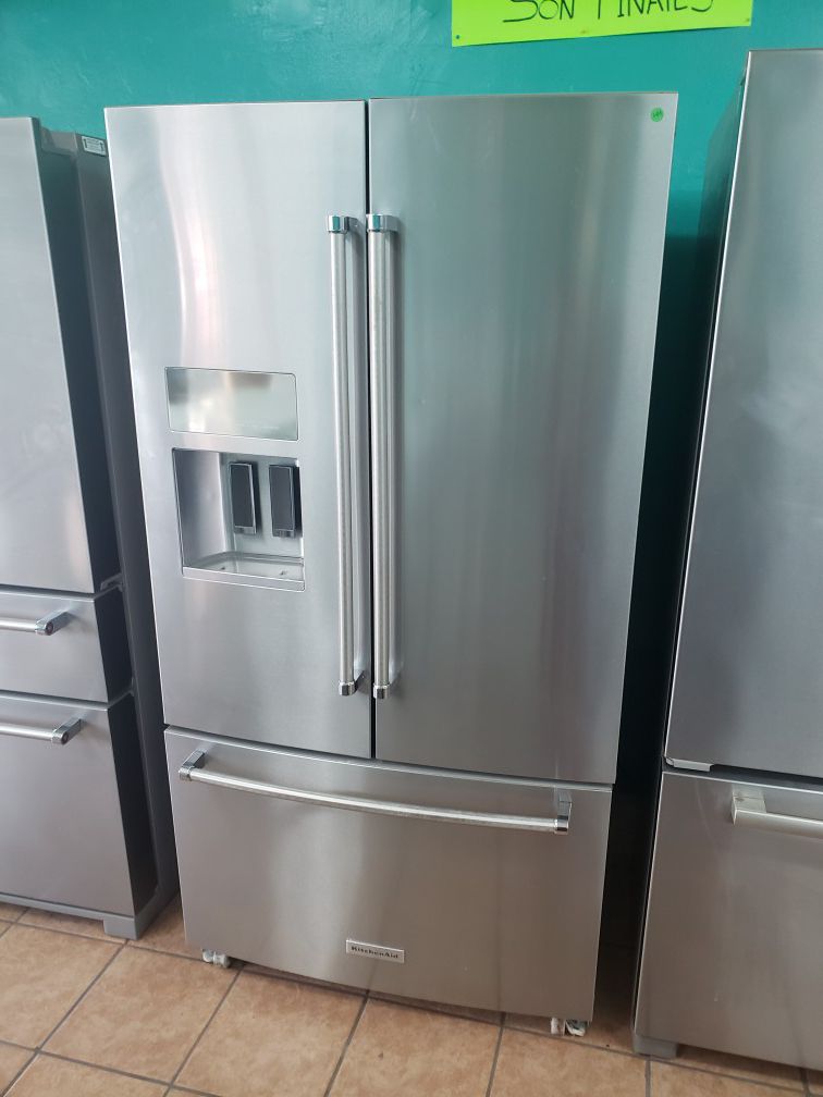 kitchen aid refrigerator stainless steel