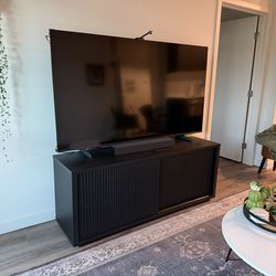 Wooden Black TV stand
