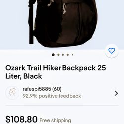 Ozark Trail Hiker Back Pack 25 Litters 
