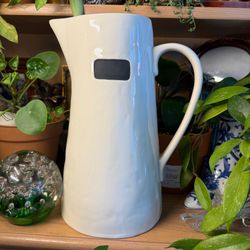 Rare HTF Collectible Pottery Barn Pitcher Garden 12”