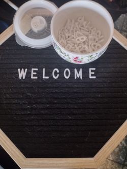 Welcome Sign w/letters