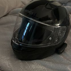 Sedici Strada 3 Primo Full Face Helmet – Gloss Black (Small) w/ Cardo