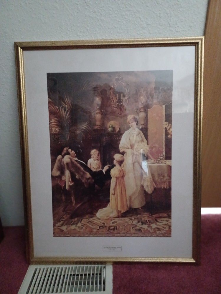 Antique wall picture