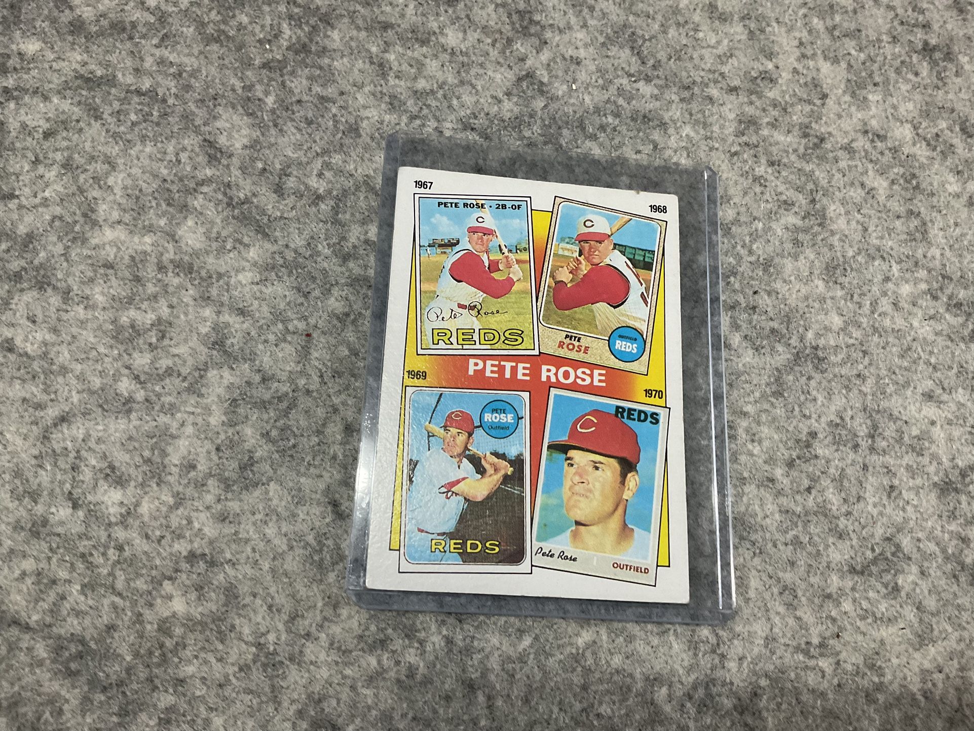 Pete Rose Topps Baseball Card