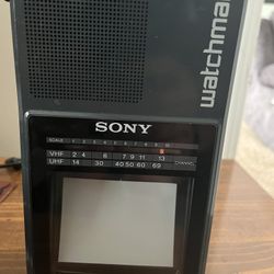 Sony portable TV from the 1980s