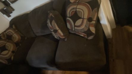 Big sectional couch with chase Brown