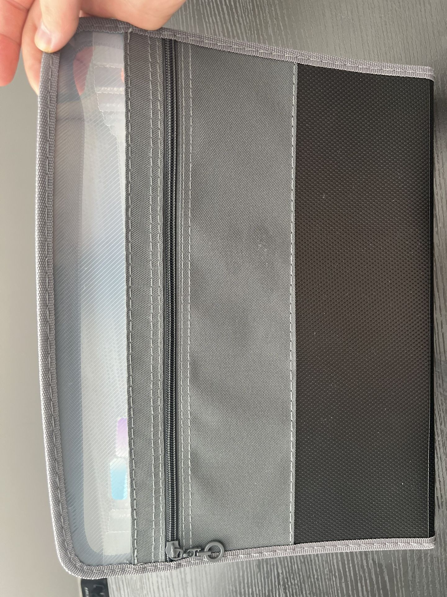Clean And Almost New File Organizer With Zipper, 12 Pockets Safe Expending