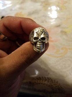 .925 silver skull rings