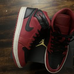 Red And Black Jordan 1 High Top