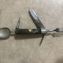 Antique Multi Tool Folding Knife 