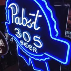 PABST BLUE RIBBON BEER SIGN LED W/ 305 AREA CODE -RARE