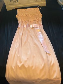 Pink Satin vintage Dress