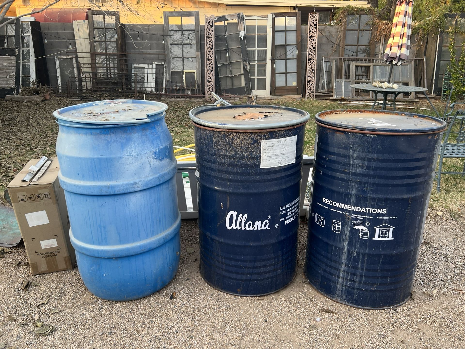 55 gallon Drums $25 Each