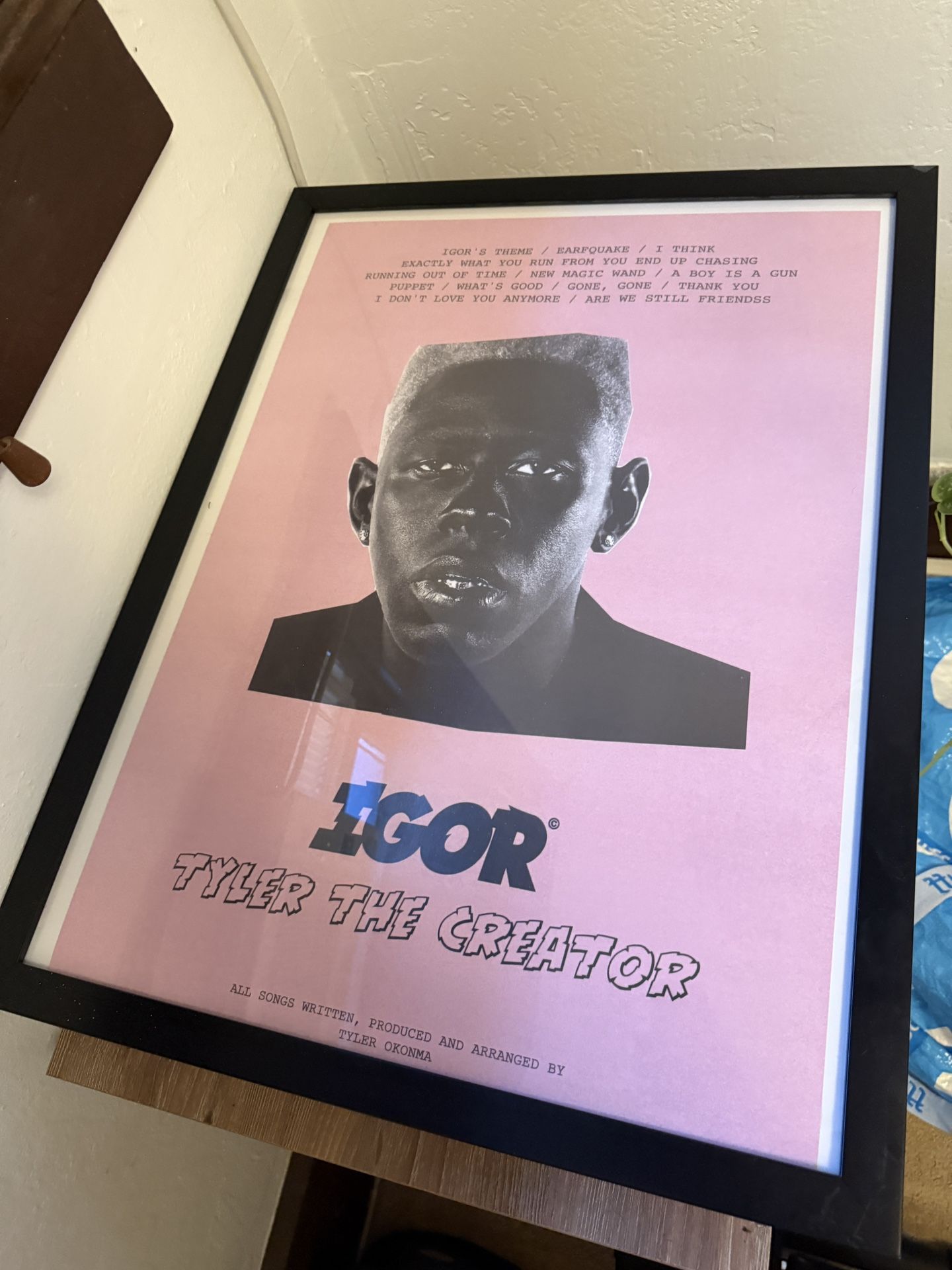 Framed Tyler the Creator and Frank Ocean Posters