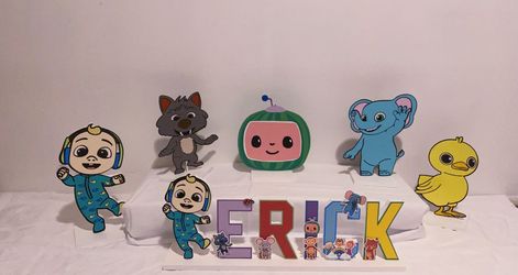 Cocomelon Character Props And Center Pieces