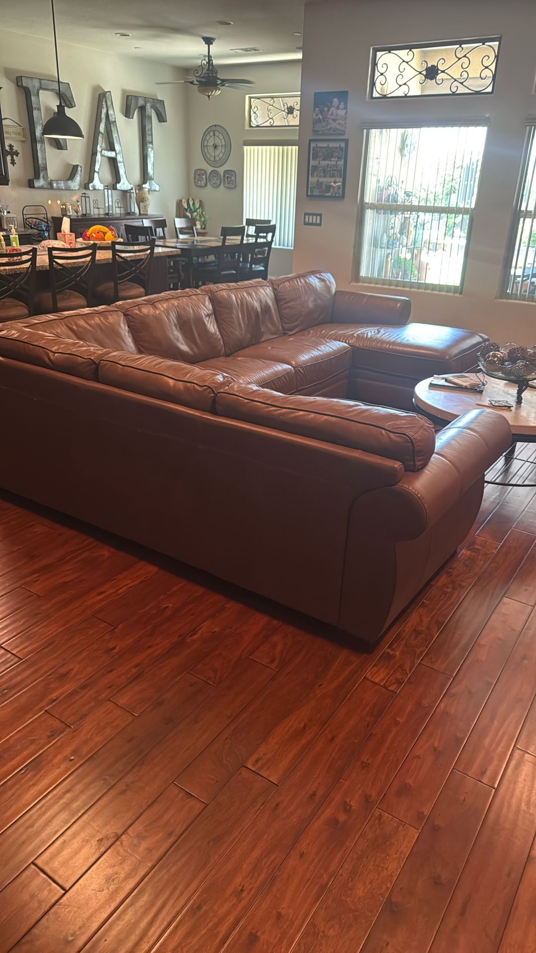 Leather Section Sofa Coach