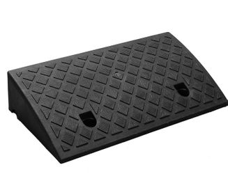 Curb Ramp Portable Lightweight Heavy Duty Plastic Threshold Ramp for Driveway, Loading Dock, Sidewalk, Car, Scooter, Bike, Motorcycle
