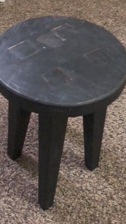 Threshold Black wood Accent Stool