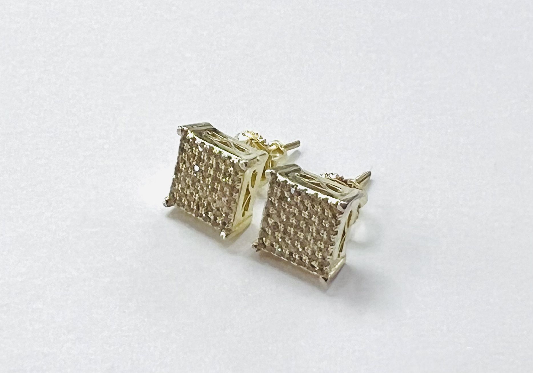 Silver .925 diamond earrings 