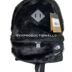 Supreme X The North Face Black Fur Backpack