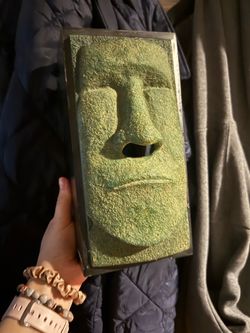 Moai Easter Island Face Tissue Box Cover