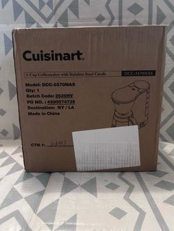 Cuisinart 5 cup Coffeemaker w/ Stainless Steel Carafe