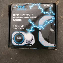 Pyle PDBT58 Extra Heavy Duty Titanium Super Bullet Tweeters 