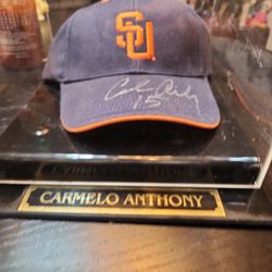 Carmelo Anthony Signed College Hat